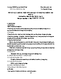 Giáo án Địa lí 6 - Tuần 22 - Năm học 2020-202