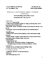 Giáo án Địa lí 6 - Tuần 23 - Năm học 2020-202