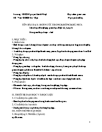 Giáo án Địa lí 6 - Tuần 24 - Năm học 2020-202