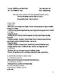 Giáo án Địa lí 6 - Tuần 24 - Năm học 2020-202