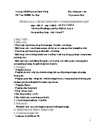 Giáo án Địa lí 6 - Tuần 25 - Năm học 2020-202