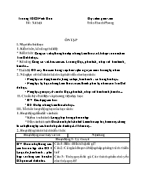 Giáo án Địa lí 6 - Tuần 26 - Trần Thanh Phong