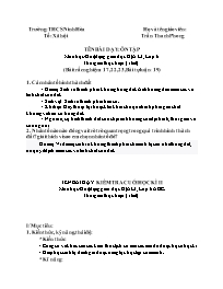 Giáo án Địa lí 6 - Tuần 35 - Trần Thanh Phong