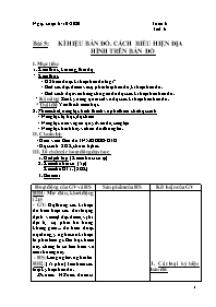 Giáo án Địa lí 6 - Tuần 6 - Năm học 2020-2021