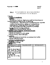 Giáo án Địa lí 6 - Tuần 7 - Năm học 2020-2021