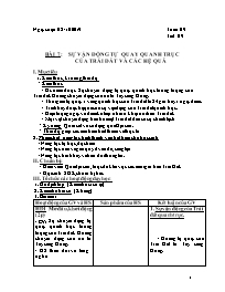 Giáo án Địa lí 6 - Tuần 9 - Năm học 2020-2021