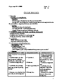 Giáo án Địa lí Lớp 6 - Tuần 15 - Năm học 2020