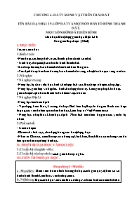 Giáo án Địa lí Lớp 6 - Tuần 31