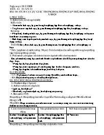 Giáo án GDCD 6 - Tiết 12, Bài 10: Tích cực, t