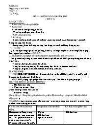 Giáo án GDCD 6 - Tiết 2, Bài 2: Siêng năng, k