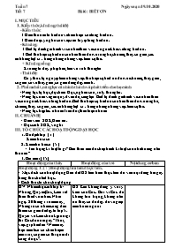 Giáo án GDCD 6 - Tiết 7, Bài 6: Biết ơn - Năm