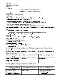 Giáo án GDCD Lớp 6 - Tiết 18: Thực hành ngoại