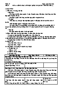 Giáo án GDCD Lớp 6 - Tiết 19, Bài 12: Công ướ