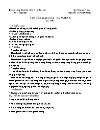 Giáo án Giáo dục thể chất 6 - Chủ đề: Chạy cự