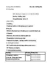 Giáo án Giáo dục thể chất 6 - Tuần 10 - Năm h