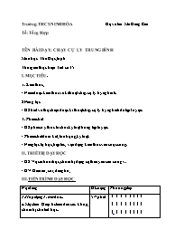 Giáo án Giáo dục thể chất 6 - Tuần 18 - Mã Đồ