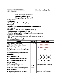 Giáo án Giáo dục thể chất 6 - Tuần 20 - Mã Đồ