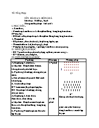Giáo án Giáo dục thể chất 6 - Tuần 33 - Năm h