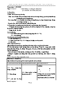Giáo án Hình học 6 - Tuần 1 - Năm học 2019-20