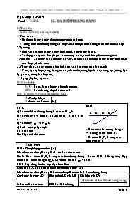 Giáo án Hình học 6 - Tuần 2 - Năm học 2019-20