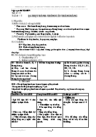 Giáo án Hình học 6 - Tuần 4+5, Bài 4: Thực hà