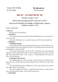 Giáo án Khoa học tự nhiên 6 (Chân trời sáng t