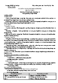 Giáo án Khoa học tự nhiên 6 (Chân trời sáng t