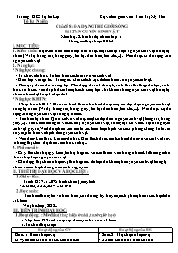 Giáo án Khoa học tự nhiên 6 (Chân trời sáng t