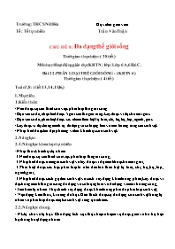 Giáo án Khoa học tự nhiên 6 (Chân trời sáng t