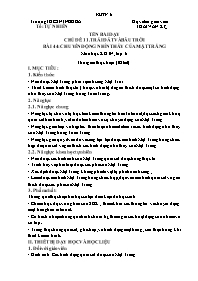 Giáo án Khoa học tự nhiên 6 (Chân trời sáng t