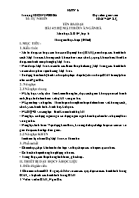 Giáo án Khoa học tự nhiên 6 (Chân trời sáng t