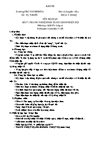 Giáo án Khoa học tự nhiên 6 (Chân trời sáng t