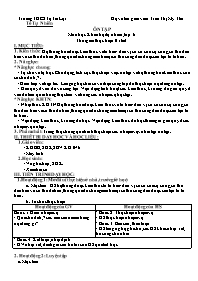 Giáo án Khoa học tự nhiên 6 - Tuần 26 - Trần 