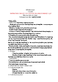 Giáo án Lịch sử 6 - Chủ đề: Thời kì Bắc thuộc