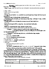 Giáo án Lịch sử 6 - Tuần 11 - Năm học 2020-20