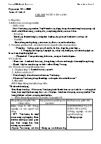 Giáo án Lịch sử 6 - Tuần 14 - Năm học 2020-20