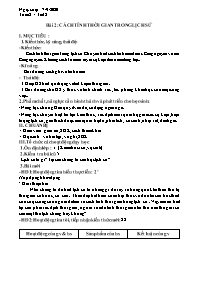 Giáo án Lịch sử 6 - Tuần 2, Bài 2: Cách tính 