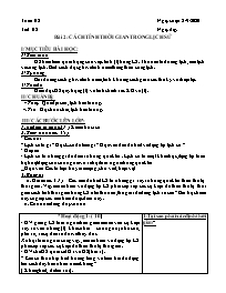 Giáo án Lịch sử 6 - Tuần 2 - Năm học 2020-202