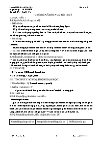 Giáo án Lịch sử 6 - Tuần 3-5, Chủ đề: Xã hội 