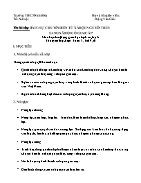Giáo án Lịch sử 6 - Tuần 5 - Đặng Văn Gấu