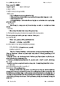 Giáo án Lịch sử 6 - Tuần 9 - Năm học 2020-202