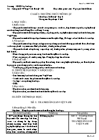 Giáo án Mĩ thuật 6 - Chủ đề 1: Thường thức mĩ