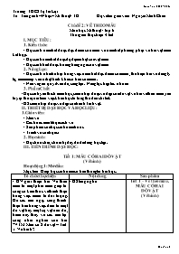 Giáo án Mĩ thuật 6 - Chủ đề 2: Vẽ theo mẫu - 