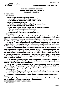 Giáo án Mĩ thuật 6 - Chủ đề: Lễ hội quê hương