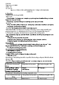Giáo án môn GDCD 6 - Tiết 19, Bài 12: Công ướ