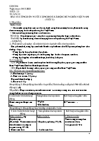 Giáo án môn GDCD 6 - Tiết 21, Bài 13: Công dâ
