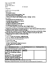 Giáo án môn Ngữ văn 6 - Tuần 3, Tiết 9-12 - N