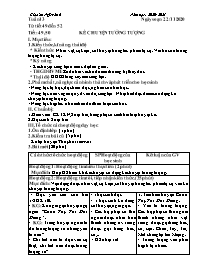 Giáo án môn Ngữ văn Lớp 6 - Tuần 13 - Năm học