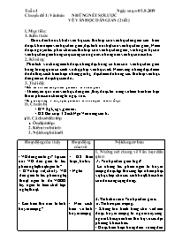 Giáo án Nâng cao Ngữ văn 6 - Chuyên đề 1: Nhữ