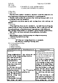 Giáo án Nâng cao Ngữ văn 6 - Tuần 19, Chuyên